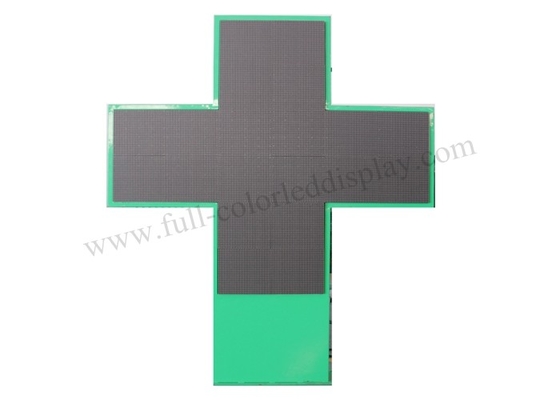 Programmable Outdoor Fixed LED Display Pharmacy Cross Screen Full Color P10